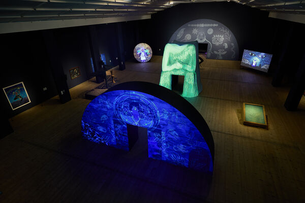 Chitra Ganesh installation view from Level 5
