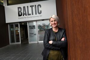 Person stood in front of Baltic Entrance sign