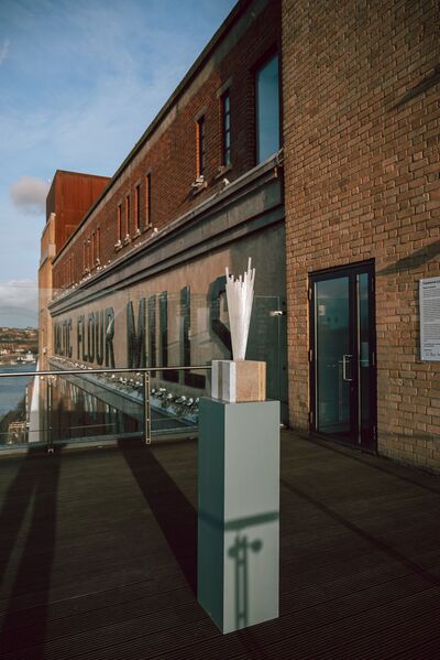 Sculpture on viewing terrace