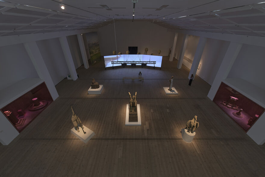 Ali Cherri: How I Am Monument aerial installation view at Baltic 2025