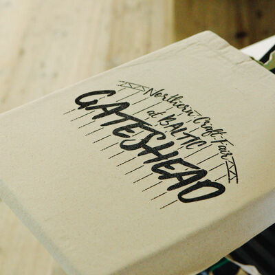 Tote bag with Northern Craft Fair at Baltic design