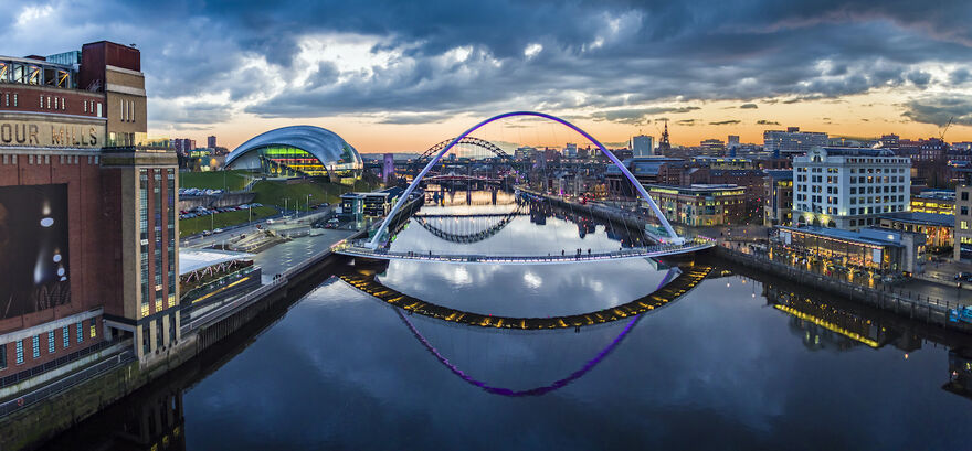 Gateshead in the evening